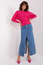 Bluse BFG til dame fra MS StyleHaven, laget av Bomull, farge beige 2, størrelse S/M, med long ermer, perfekt til casual; dress