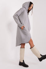 Genser Rue Paris til dame fra MS StyleHaven, laget av Bomull, farge beige 2, størrelse L/XL, med long ermer, perfekt til casual; dress