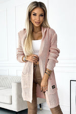Basic Cardigan pink / one-size-fits-all MAHYSTYLE