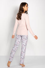 Pyjamas Momenti Per Me til dame fra MS StyleHaven, laget av Viskose; Bomull; polyester, farge Rosa, størrelse M, med sleeveless ermer, perfekt til casual; dress