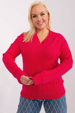 XL-3XL genser til dame fra MS StyleHaven, størrelse 2XL/3XL, med long, bukselengde long, kjolelengde short; mini; knee, kjolestil pencil