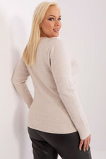 Jumper plus size til dame fra MS StyleHaven, størrelse L/XL, med long, bukselengde long, kjolelengde short; mini; knee, kjolestil pencil