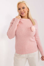 Jumper plus size til dame fra MS StyleHaven, størrelse XL/XXL, med long, bukselengde long, kjolelengde short; mini; knee, kjolestil pencil