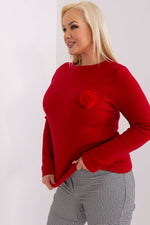 Jumper plus size til dame fra MS StyleHaven, størrelse XL/XXL, med long, bukselengde long, kjolelengde short; mini; knee, kjolestil pencil