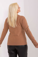 Jumper plus size til dame fra MS StyleHaven, størrelse XL/XXL, med long, bukselengde long, kjolelengde short; mini; knee, kjolestil pencil