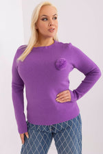 Jumper plus size til dame fra MS StyleHaven, størrelse L/XL, med long, bukselengde long, kjolelengde short; mini; knee, kjolestil pencil
