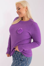 Jumper plus size til dame fra MS StyleHaven, størrelse XL/XXL, med long, bukselengde long, kjolelengde short; mini; knee, kjolestil pencil