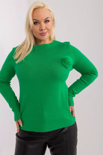 Jumper plus size til dame fra MS StyleHaven, størrelse XL/XXL, med long, bukselengde long, kjolelengde short; mini; knee, kjolestil pencil
