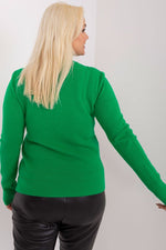 Jumper plus size til dame fra MS StyleHaven, størrelse XL/XXL, med long, bukselengde long, kjolelengde short; mini; knee, kjolestil pencil