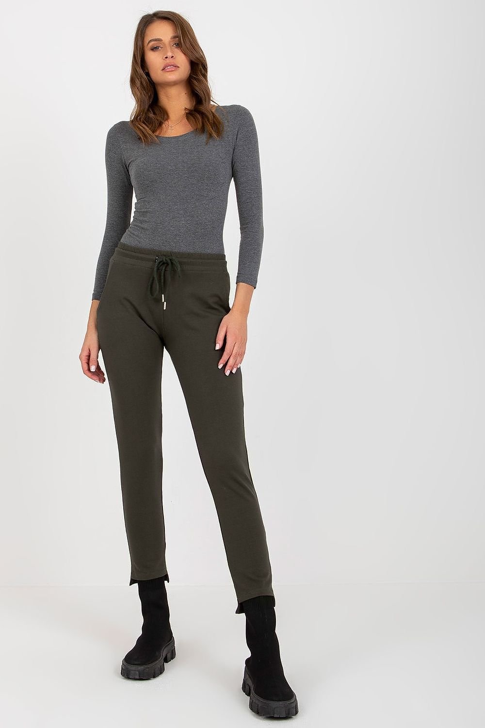ActiveEase – joggebukser for dame til dame fra MS StyleHaven, laget av Bomull, farge Brun, størrelse L/XL, med sleeveless; 3-4 ermer, perfekt til casual; dress