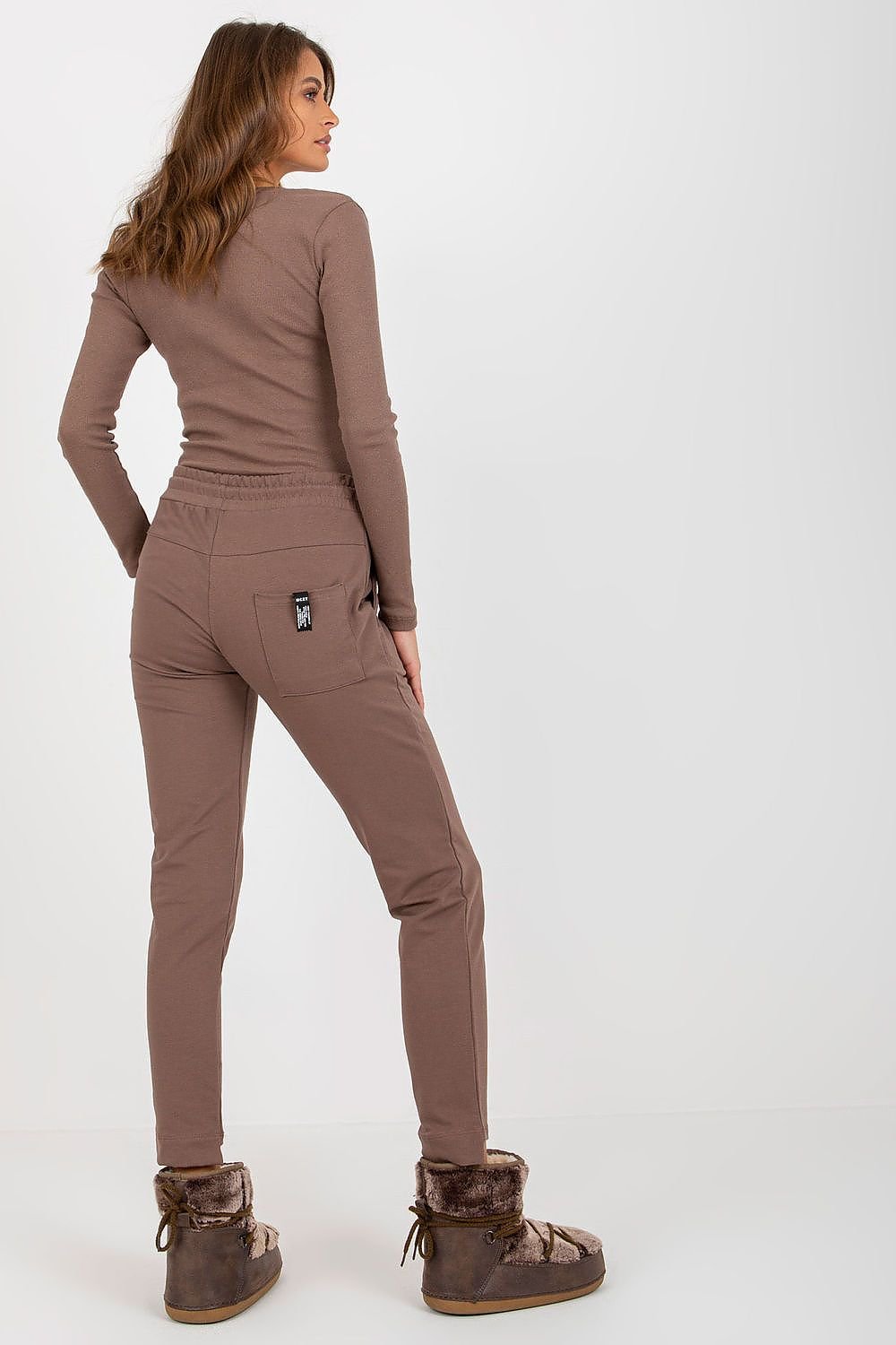 ActiveEase – joggebukser for dame til dame fra MS StyleHaven, laget av Bomull, farge Brun, størrelse L/XL, med sleeveless; 3-4 ermer, perfekt til casual; dress