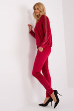 Sett - Relevance til dame fra MS StyleHaven, laget av Viskose, farge Brun, størrelse S/M, med 45720 ermer, perfekt til casual; dress