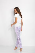 Pyjamas Momenti Per Me til dame fra MS StyleHaven, laget av Viskose; Elastan-1; polyester, farge Hvit, størrelse M, med sleeveless ermer, perfekt til casual; dress