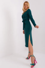 Spring Allure Daydress – Lakerta til dame fra MS StyleHaven, laget av Bomull; polyester, farge beige, størrelse L/XL, med long ermer, perfekt til casual; dress