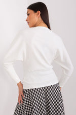 Bluse BFG til dame fra MS StyleHaven, laget av Bomull, farge beige 3, størrelse S/M, med long ermer, perfekt til casual; dress