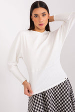 Bluse BFG til dame fra MS StyleHaven, laget av Bomull, farge beige 3, størrelse L/XL, med long ermer, perfekt til casual; dress