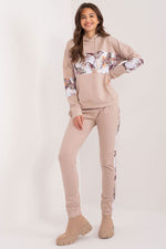 Sett - Relevance til dame fra MS StyleHaven, laget av Bomull, farge beige, størrelse S/M, med sleeveless; 3-4 ermer, perfekt til casual; dress