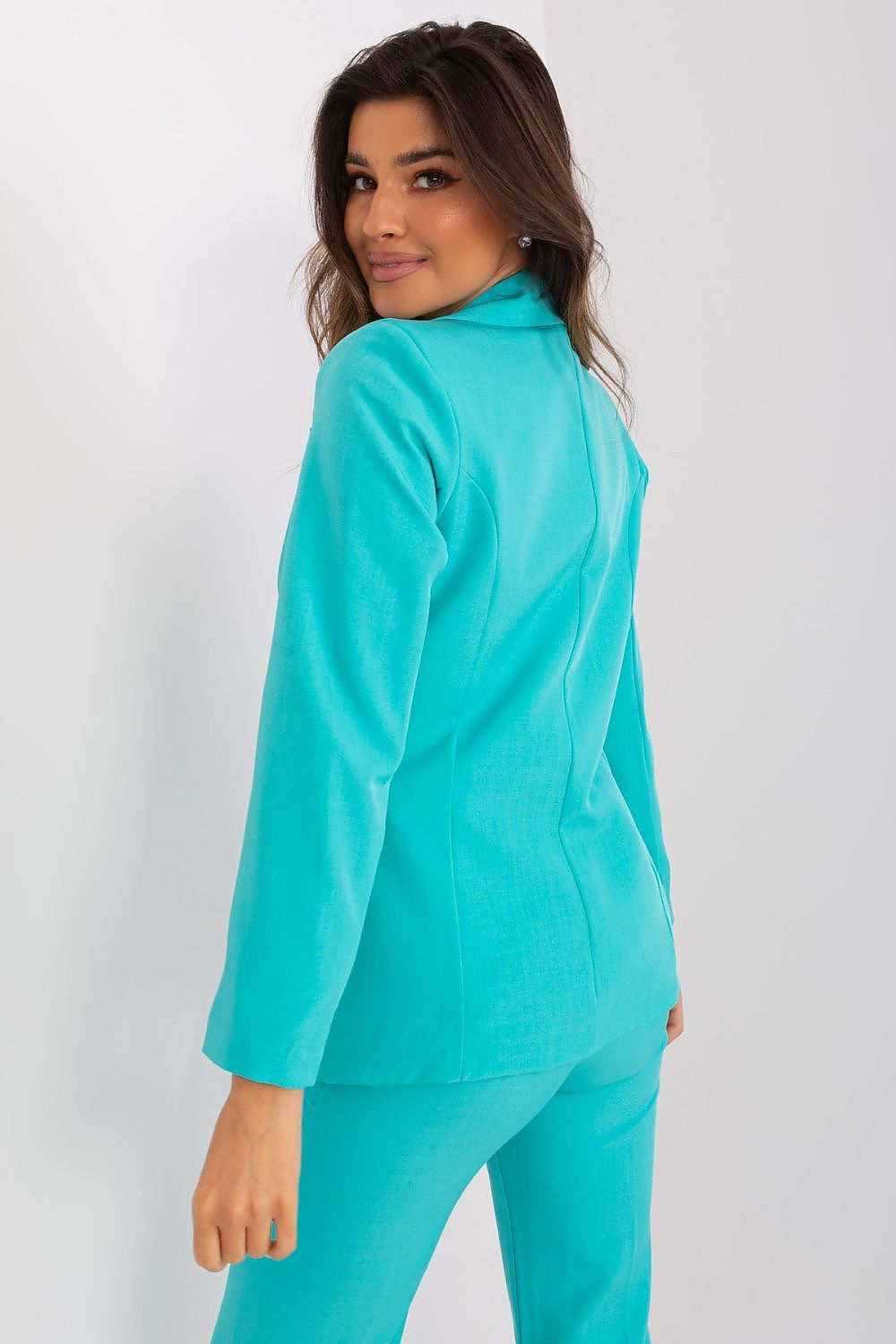 Jakke Italy Moda til dame fra MS StyleHaven, størrelse L, med short, bukselengde long, kjolelengde midi, kjolestil wrap