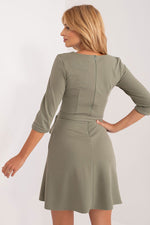 Spring Elegance Daydress - Lakerta til dame fra MS StyleHaven, laget av polyester, farge Grønn, størrelse 40, med 45720 ermer, perfekt til casual; dress