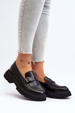 Mocassin Step in Style til dame fra MS StyleHaven, laget av polyester, farge Svart, størrelse 39, med long ermer, perfekt til casual