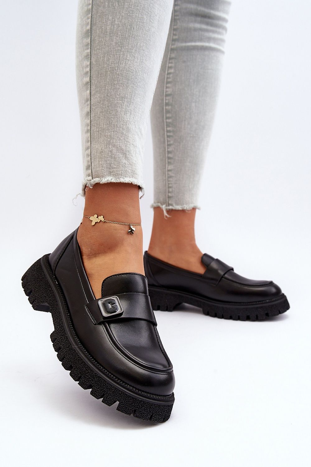 Mocassin Step in Style til dame fra MS StyleHaven, laget av polyester, farge Svart, størrelse 40, med long ermer, perfekt til casual