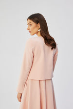 Jakke Stylove til dame fra MS StyleHaven, laget av polyester; Viskose, farge Rosa, størrelse L, med long ermer, perfekt til dress