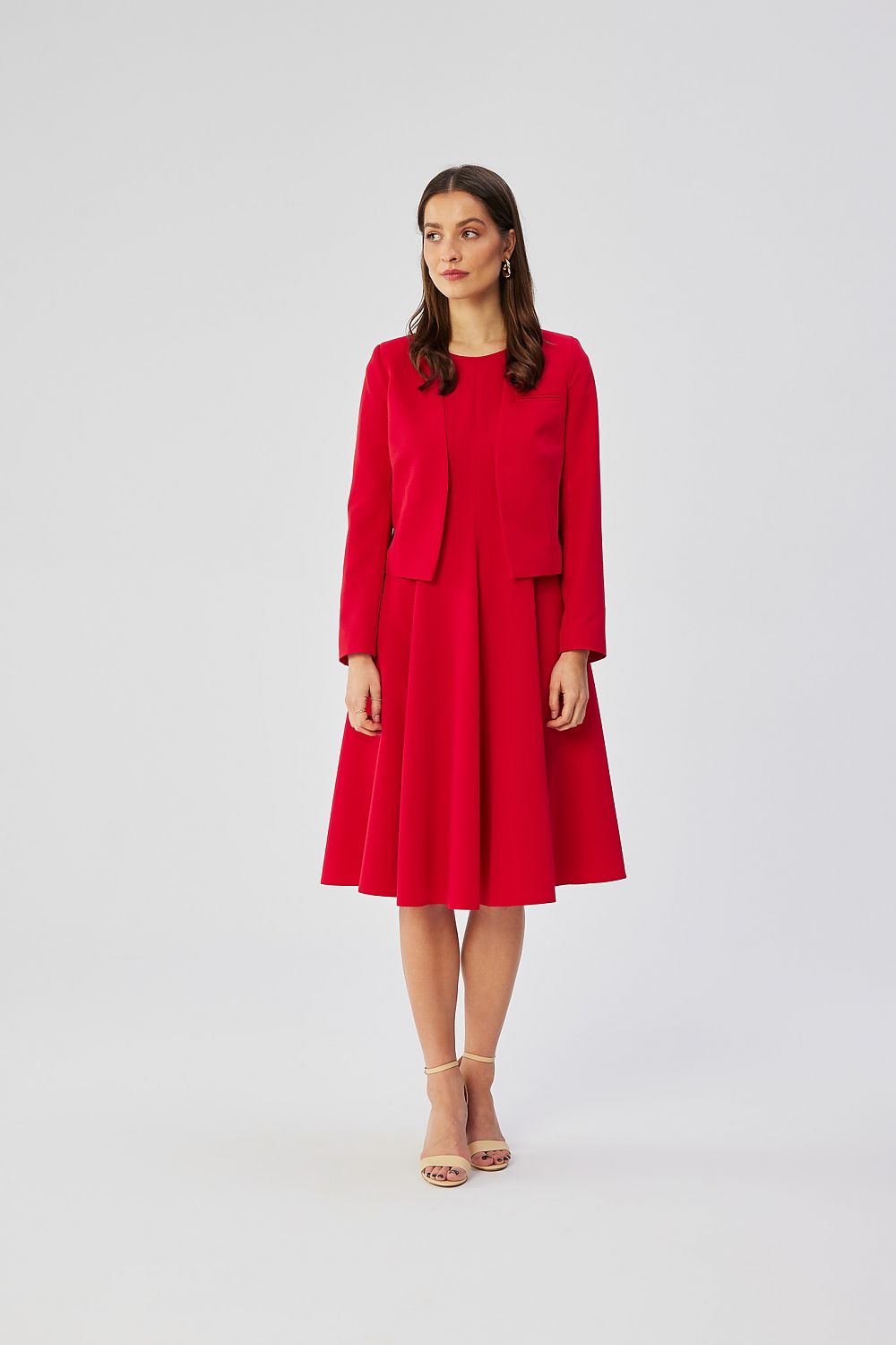 Jakke Stylove til dame fra MS StyleHaven, laget av polyester; Viskose, farge Fiolett, størrelse L, med long ermer, perfekt til dress
