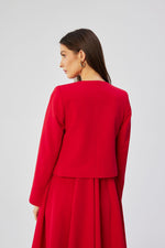 Jakke Stylove til dame fra MS StyleHaven, laget av polyester; Viskose, farge Fiolett, størrelse XL, med long ermer, perfekt til dress