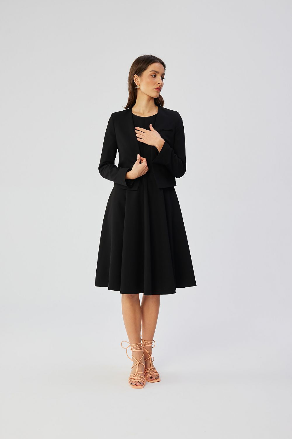 Jakke Stylove til dame fra MS StyleHaven, laget av polyester; Viskose, farge Rød, størrelse s, med long ermer, perfekt til dress