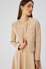 Jakke Stylove til dame fra MS StyleHaven, laget av polyester; Viskose, farge Rød, størrelse L, med long ermer, perfekt til dress