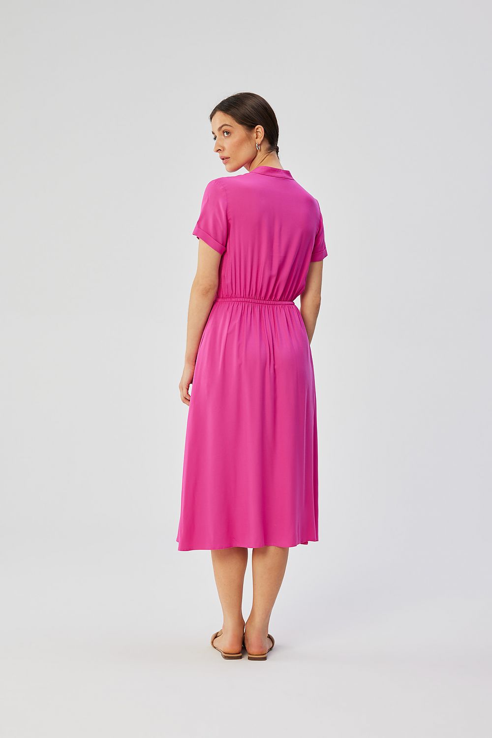 Dagkjole Stylove til dame fra MS StyleHaven, laget av Viskose, farge Blå, størrelse XL, med short ermer, perfekt til dress