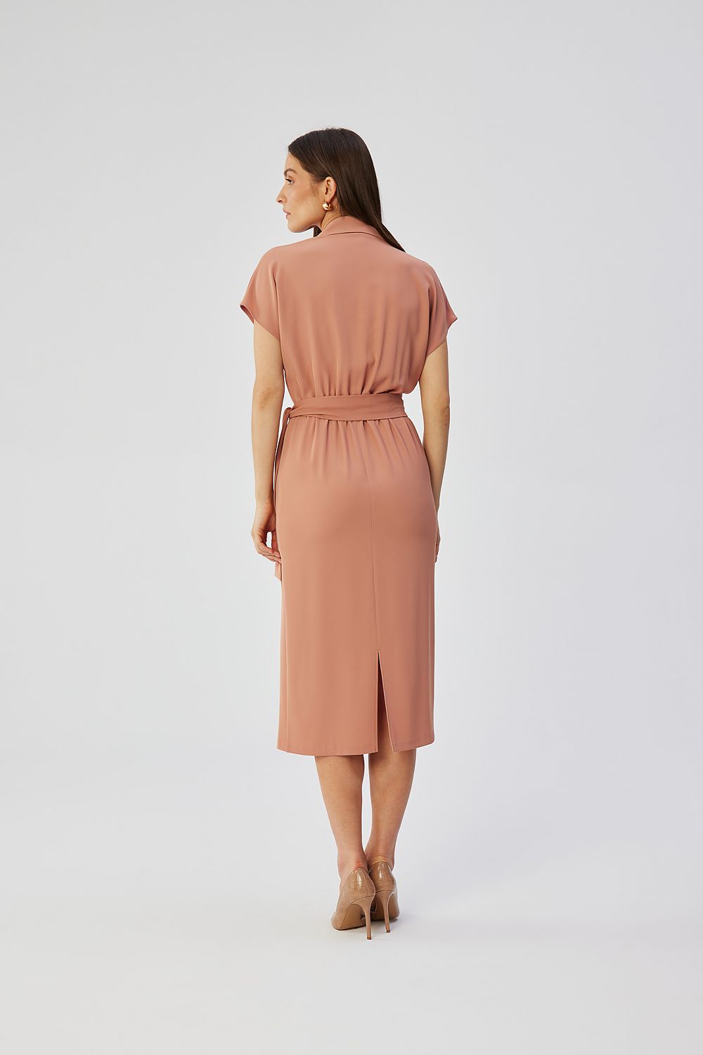 Dagkjole Stylove til dame fra MS StyleHaven, laget av polyester, farge Fiolett, størrelse s, med short ermer, perfekt til dress
