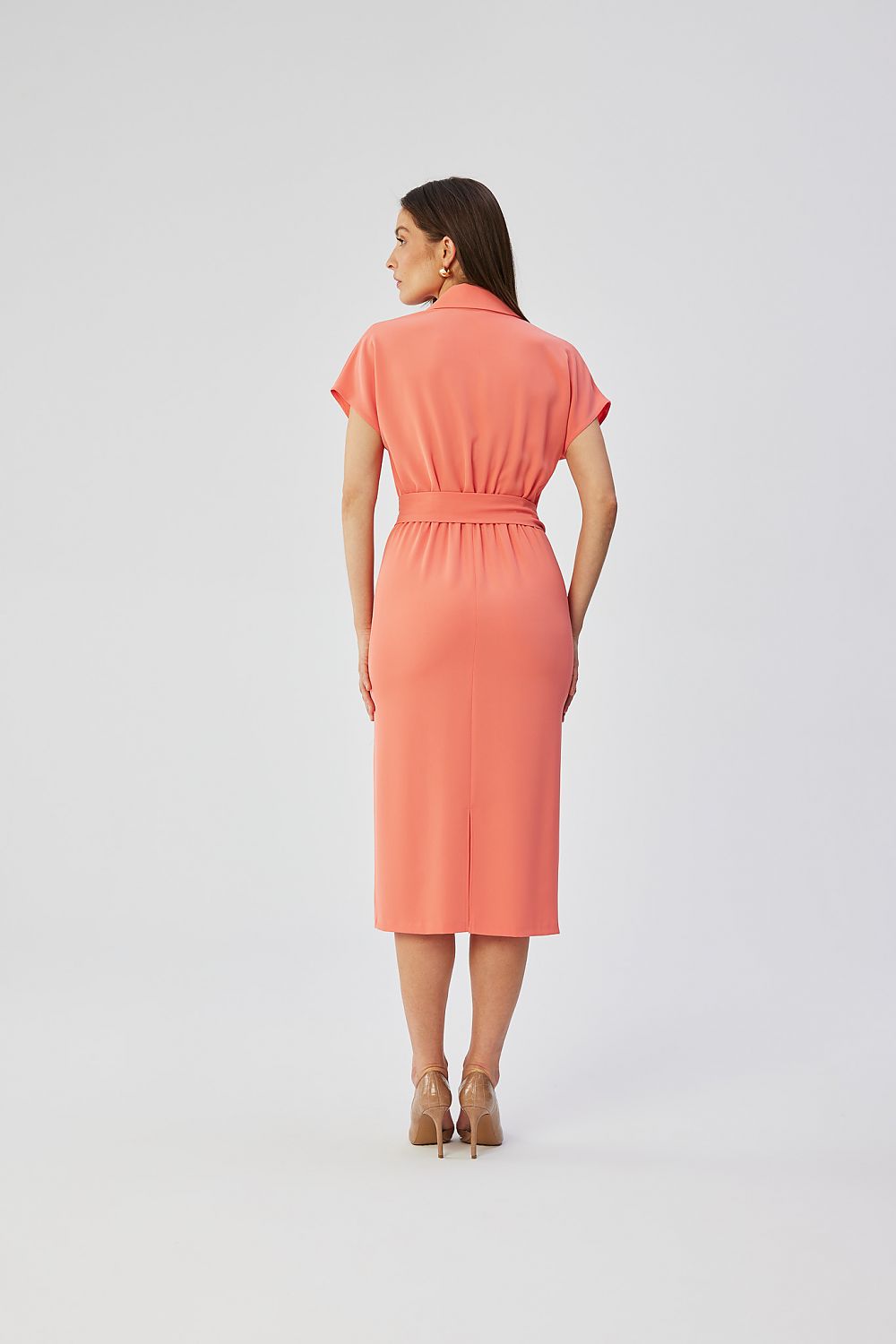 Dagkjole Stylove til dame fra MS StyleHaven, laget av polyester, farge Fiolett, størrelse L, med short ermer, perfekt til dress