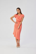 Cocktailkjole / Stylove til dame fra MS StyleHaven, laget av polyester, farge Fiolett, størrelse L, med short ermer, perfekt til dress