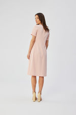 Cocktailkjole Stylove til dame fra MS StyleHaven, laget av polyester; Viskose, farge Rosa, størrelse M, med short ermer, perfekt til dress