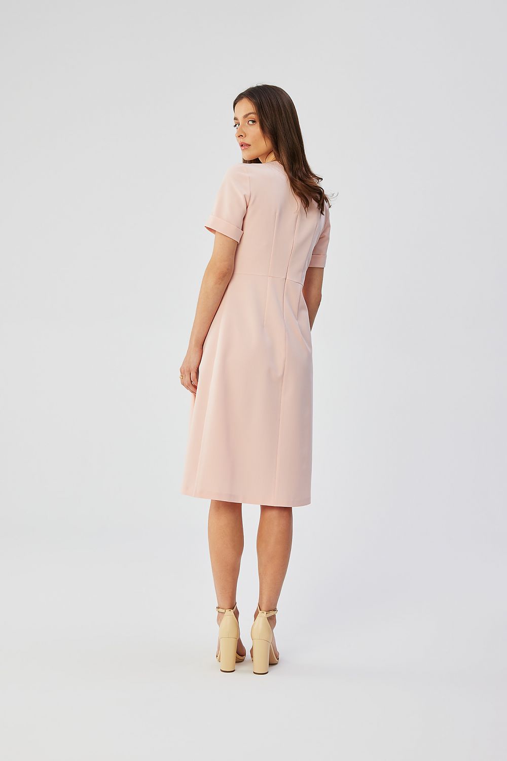 Cocktailkjole Stylove til dame fra MS StyleHaven, laget av polyester; Viskose, farge Rosa, størrelse M, med short ermer, perfekt til dress