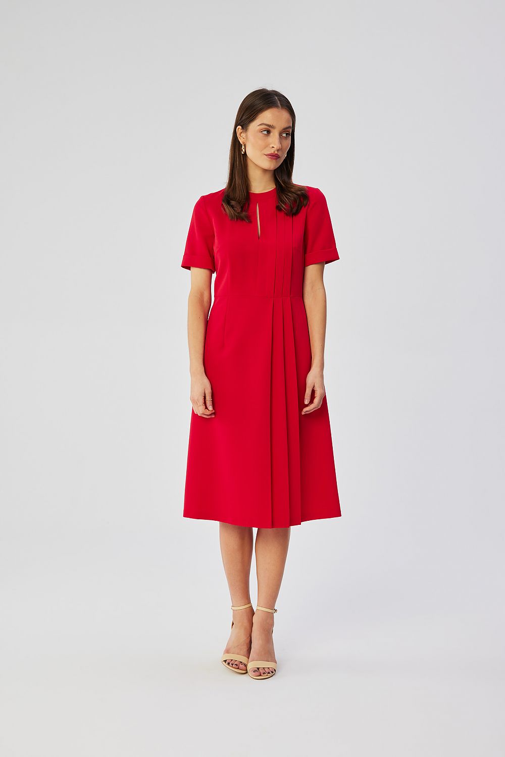 Cocktailkjole Stylove til dame fra MS StyleHaven, laget av polyester; Viskose, farge Fiolett, størrelse s, med short ermer, perfekt til dress