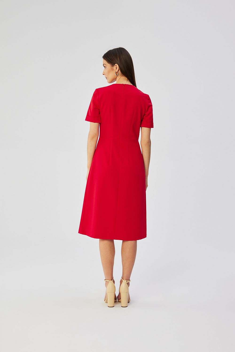 Cocktailkjole Stylove til dame fra MS StyleHaven, laget av polyester; Viskose, farge Fiolett, størrelse M, med short ermer, perfekt til dress