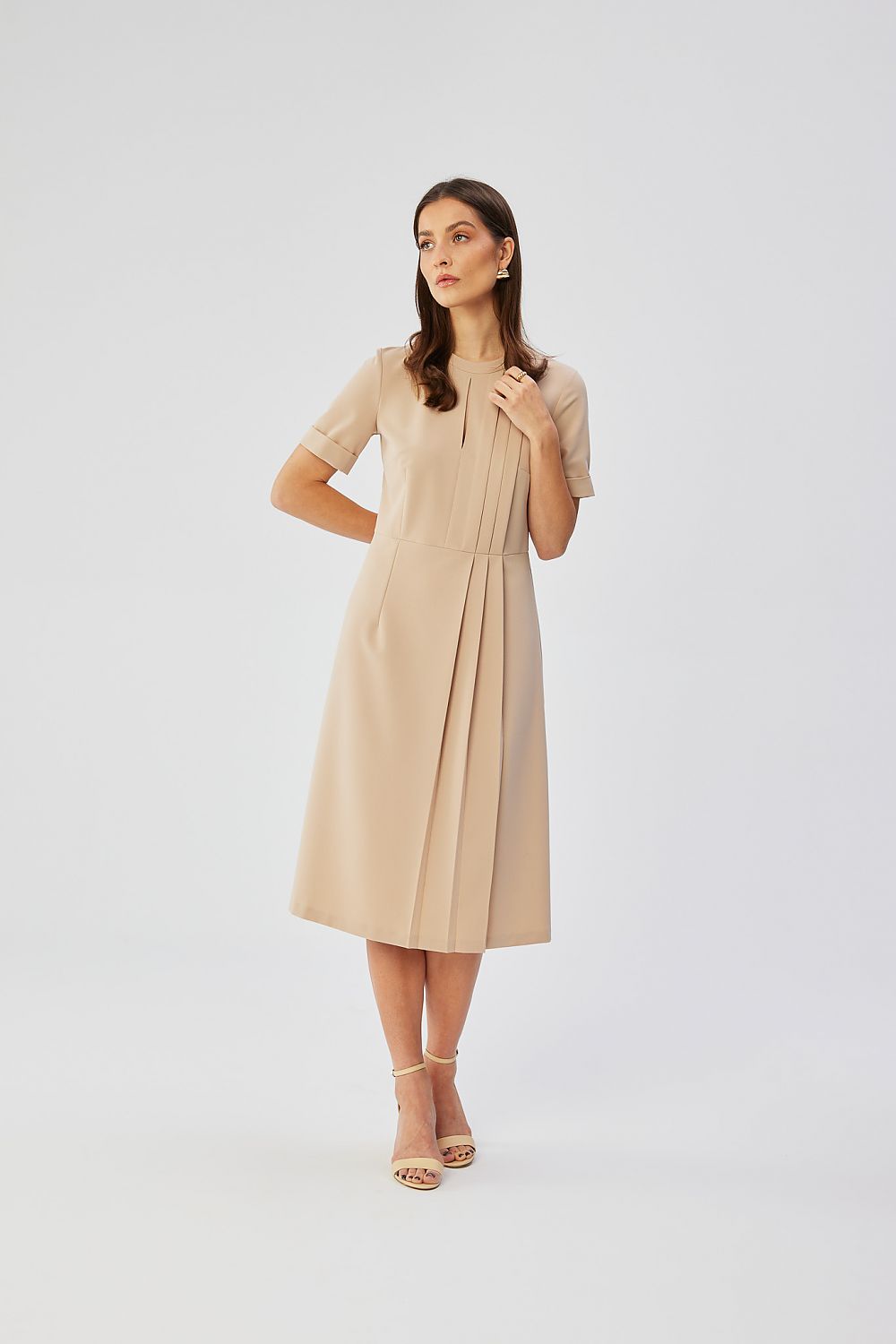 Cocktailkjole Stylove til dame fra MS StyleHaven, laget av polyester; Viskose, farge Rød, størrelse s, med short ermer, perfekt til dress