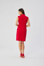 Dagkjole Stylove til dame fra MS StyleHaven, laget av polyester; Viskose, farge Fiolett, størrelse XL, med sleeveless ermer, perfekt til dress