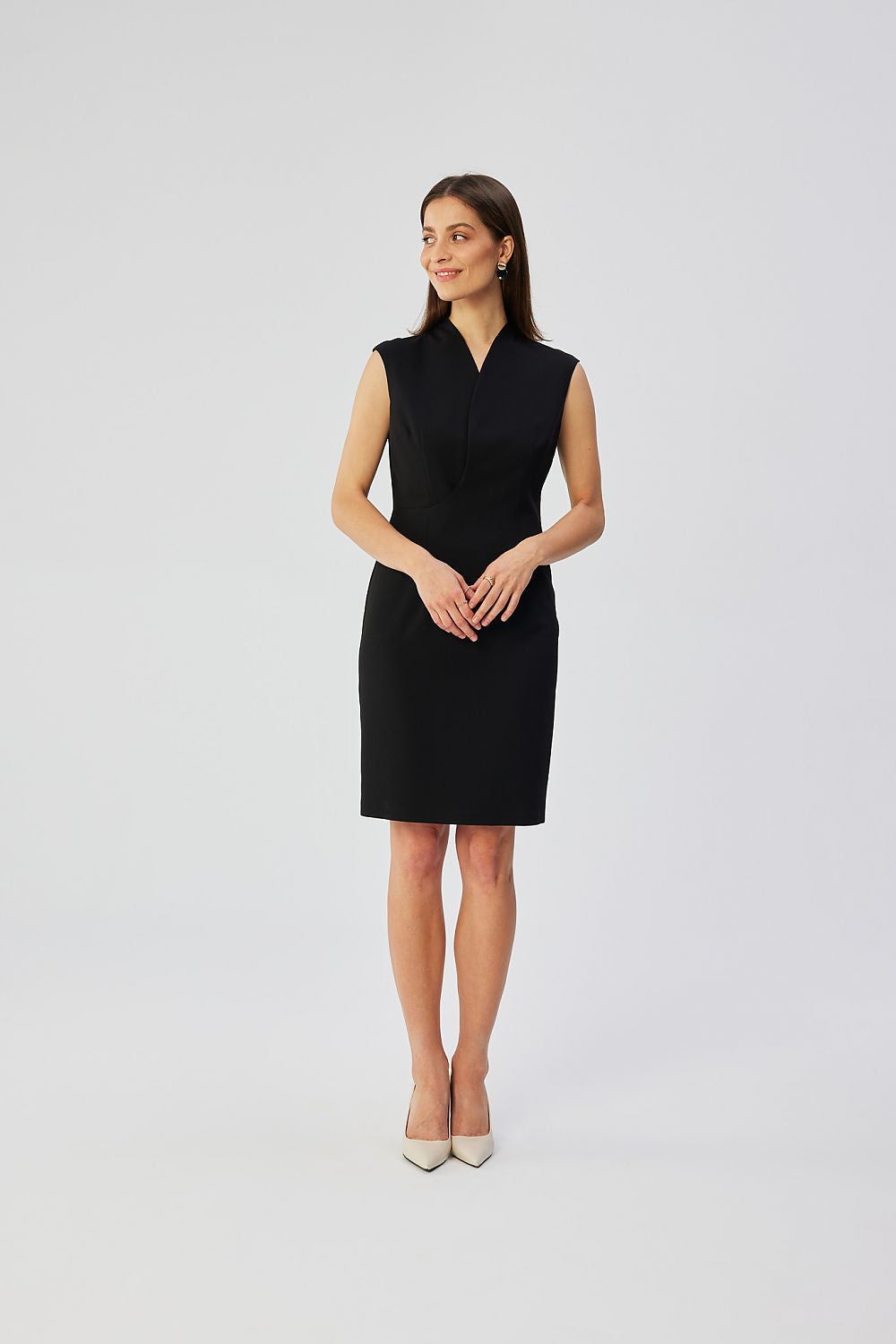 Dagkjole Stylove til dame fra MS StyleHaven, laget av polyester; Viskose, farge Fiolett, størrelse XXL, med sleeveless ermer, perfekt til dress