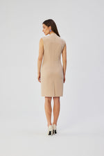 Dagkjole Stylove til dame fra MS StyleHaven, laget av polyester; Viskose, farge Rød, størrelse L, med sleeveless ermer, perfekt til dress