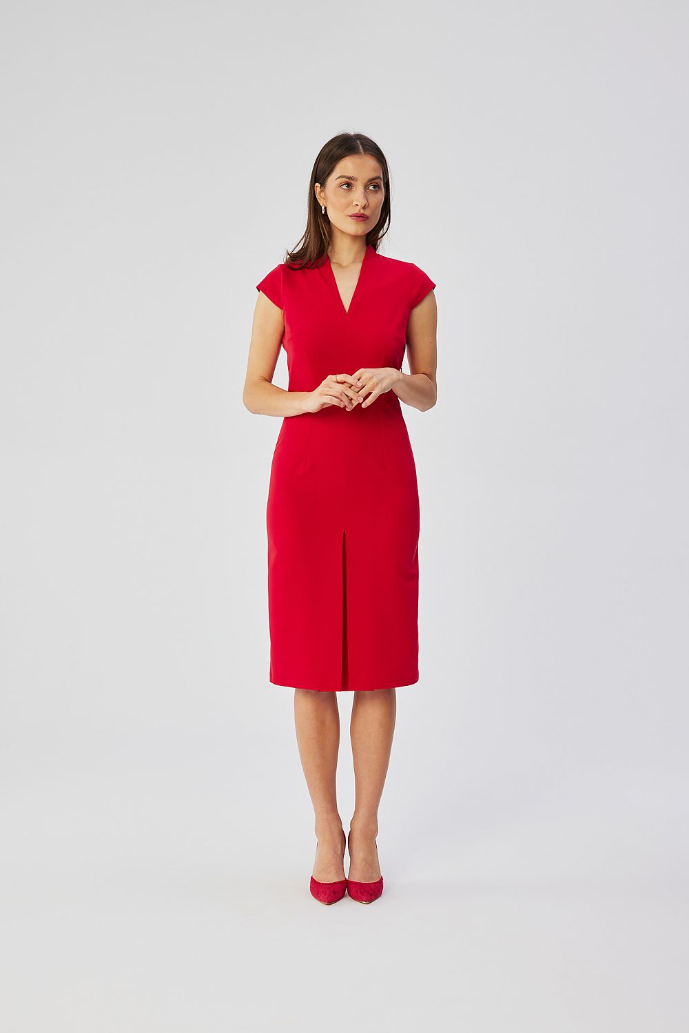 Dagkjole Stylove til dame fra MS StyleHaven, laget av polyester; Viskose, farge Fiolett, størrelse L, med short ermer, perfekt til dress