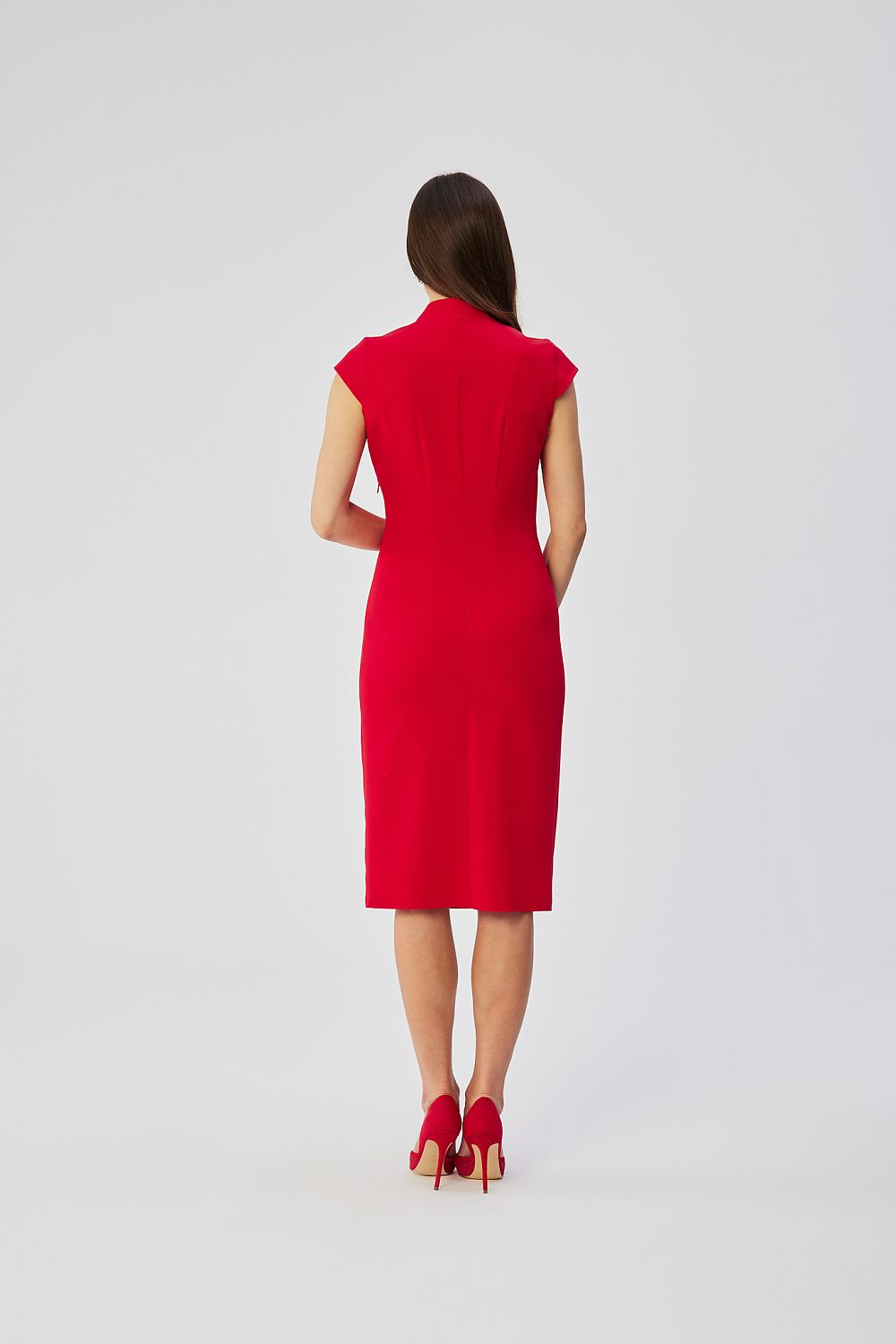 Dagkjole Stylove til dame fra MS StyleHaven, laget av polyester; Viskose, farge Fiolett, størrelse XL, med short ermer, perfekt til dress