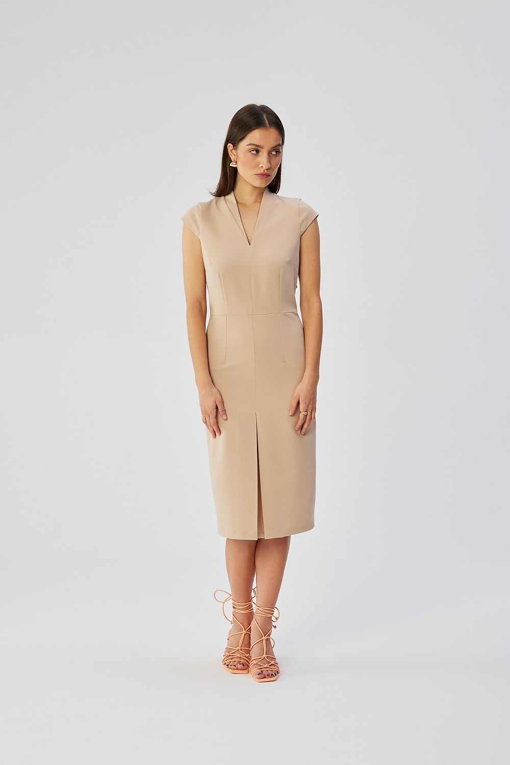 Dagkjole Stylove til dame fra MS StyleHaven, laget av polyester; Viskose, farge Rød, størrelse L, med short ermer, perfekt til dress