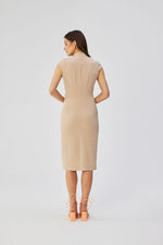 Dagkjole Stylove til dame fra MS StyleHaven, laget av polyester; Viskose, farge Rød, størrelse XL, med short ermer, perfekt til dress