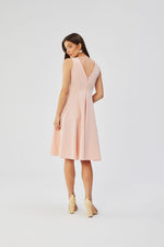 Dagkjole Stylove til dame fra MS StyleHaven, laget av polyester; Viskose, farge Rosa, størrelse L, med sleeveless; 3-4 ermer, perfekt til dress