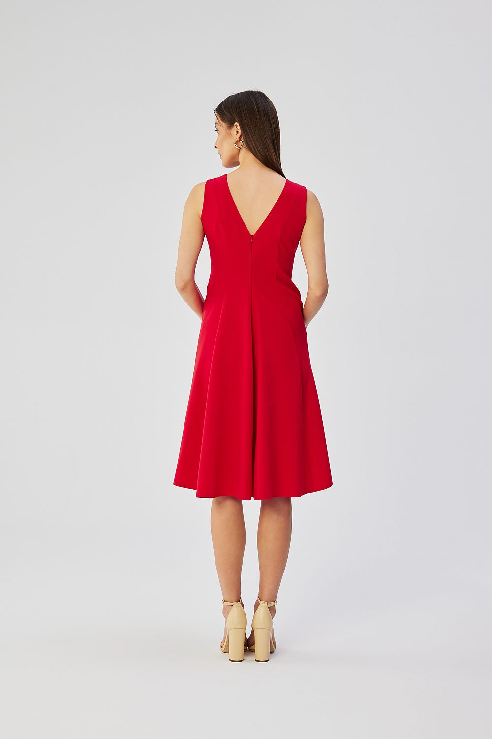 Dagkjole Stylove til dame fra MS StyleHaven, laget av polyester; Viskose, farge Fiolett, størrelse XL, med sleeveless; 3-4 ermer, perfekt til dress