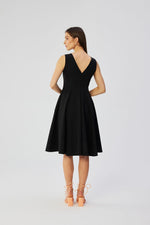 Dagkjole Stylove til dame fra MS StyleHaven, laget av polyester; Viskose, farge Rød, størrelse M, med sleeveless; 3-4 ermer, perfekt til dress