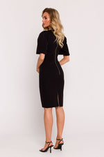 Dagkjole Moe til dame fra MS StyleHaven, laget av polyester, farge Rosa, størrelse M, med short ermer, perfekt til dress